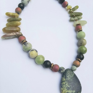 Ausztrál nefrit jáde nyakék - Meska.hu