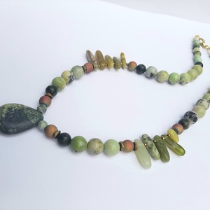 Ausztrál nefrit jáde nyakék - ékszer - nyaklánc - medálos nyaklánc - Meska.hu