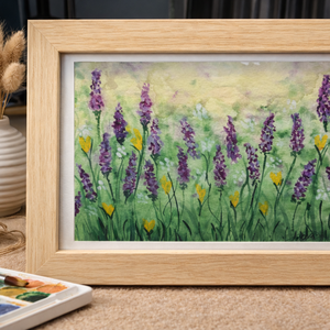 Tavaszi virágmező-Akvarell kép - művészet - festmény - akvarell - Meska.hu