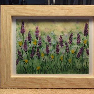 Tavaszi virágmező-Akvarell kép, Művészet, Festmény, Akvarell, Festészet, MESKA