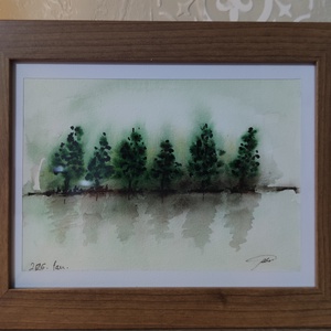 Tükörcsend-Akvarell - művészet - festmény - akvarell - Meska.hu