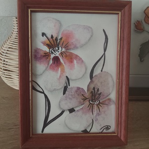 Lágy virágok-Akvarell festmény  - Meska.hu