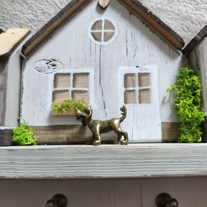 Falusi házikós kulcstartó - otthon & életmód - dekoráció - fali és függő dekoráció - fali kulcstartó - Meska.hu