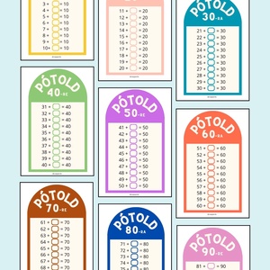 10-esekre pótlás 100-as számkörben feladatlapcsomag, Játék & Sport, Készségfejlesztő és Logikai játék, Oktató játékok, Fotó, grafika, rajz, illusztráció, MESKA