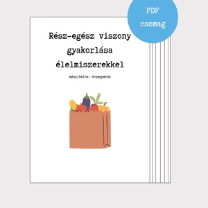 Élelmiszerek - csipeszes kártyajáték csomag , Játék & Sport, Készségfejlesztő és Logikai játék, Oktató játékok, Fotó, grafika, rajz, illusztráció, Mindenmás, MESKA
