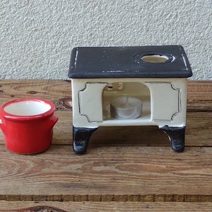 Sparhelt aromalámpa piros fazékkal - otthon & életmód - gyertya, illat, aroma - aromalámpa - Meska.hu