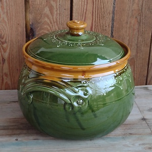 Cserépfazék (nem csak) káposztához - otthon & életmód - konyhafelszerelés, tálalás - sütés, főzés - sütő- és főzőedény - Meska.hu