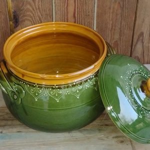 Cserépfazék (nem csak) káposztához - otthon & életmód - konyhafelszerelés, tálalás - sütés, főzés - sütő- és főzőedény - Meska.hu