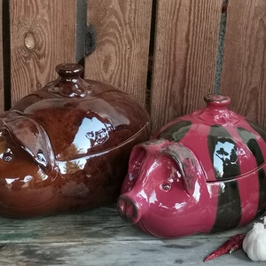 Malac formájú sütőedény 35cm - karácsony - karácsonyi sütés-főzés - Meska.hu