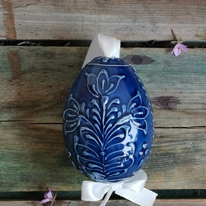 4 db húsvéti tojás, Ünnepi díszek, dekorációk, Húsvéti díszek és dekorációk, Húsvéti tojás, hímestojás, Kerámia, MESKA