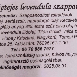 Levendulás kecsketejes  szappan - szépségápolás - szappan & fürdés - kézműves szappan - Meska.hu