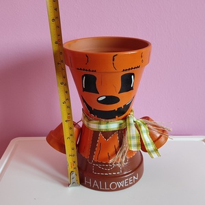 Halloween/őszi tök cserépbaba dekoráció  - otthon & életmód - ház & kert - cserépbaba - Meska.hu