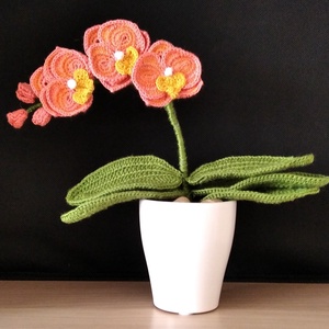Horgolt orchidea - Meska.hu