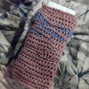 Zsepitartó, kék hullám, Táska & Tok, Pénztárca & Más tok, Zsebkendőtartó tok, Horgolás, MESKA