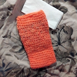 Zsepitartó, barack, Táska & Tok, Pénztárca & Más tok, Zsebkendőtartó tok, Horgolás, MESKA