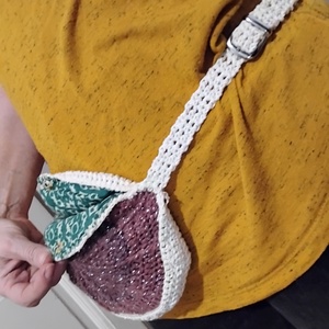 Horgolt övtáska, lilás - táska & tok - övtáska - Meska.hu