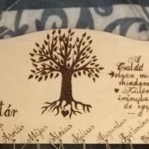 Családi öröknaptár  - otthon & életmód - dekoráció - fali és függő dekoráció - falinaptár & öröknaptár - Meska.hu