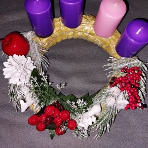 Adventi koszorú  - Meska.hu