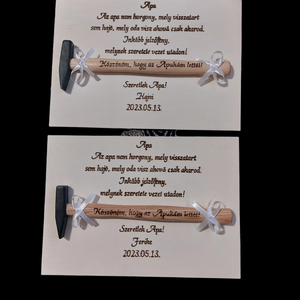 Szülőköszöntő fatábla  - Meska.hu