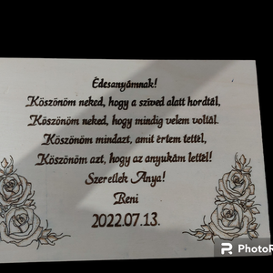 Szülőköszöntő fatábla  - esküvő - emlék & ajándék - szülőköszöntő ajándék - Meska.hu