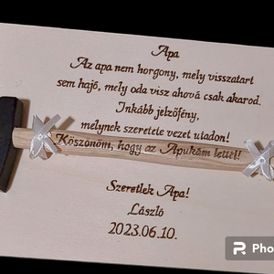 Szülőköszöntő fatábla  - esküvő - emlék & ajándék - szülőköszöntő ajándék - Meska.hu