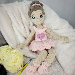 Balerina baba egyedi névvel - Meska.hu