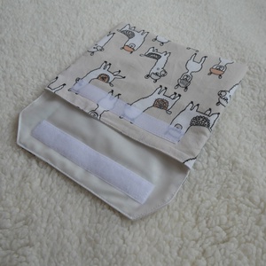 Lámás szendvicstartó újraszalvéta nowaste - táska & tok - uzsonna- & ebéd tartó - szendvics csomagoló - Meska.hu