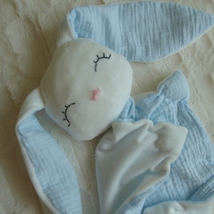 Nyuszis szundikendő alvóka - játék & sport - 3 éves kor alattiaknak - alvóka & rongyi - Meska.hu