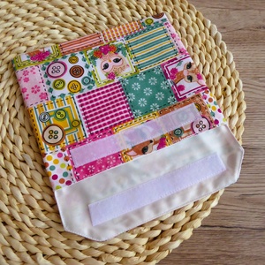 Gyerek patchwork mintás szendvicstartó újraszalvéta nowaste - táska & tok - uzsonna- & ebéd tartó - szendvics csomagoló - Meska.hu