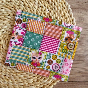 Gyerek patchwork mintás szendvicstartó újraszalvéta nowaste - táska & tok - uzsonna- & ebéd tartó - szendvics csomagoló - Meska.hu