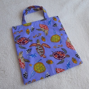 Teknősök tenger világa shopper bevásárló táska  - táska & tok - bevásárlás & shopper táska - shopper, textiltáska, szatyor - Meska.hu