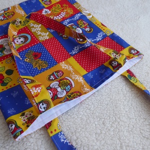 Matrjoska baba népi mintás shopper bevásárló táska  - táska & tok - bevásárlás & shopper táska - shopper, textiltáska, szatyor - Meska.hu