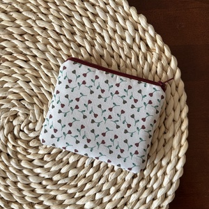 Virágos neszeszer, pénztárca, irattartó - táska & tok - pénztárca & más tok - pénztárca - női pénztárca - Meska.hu