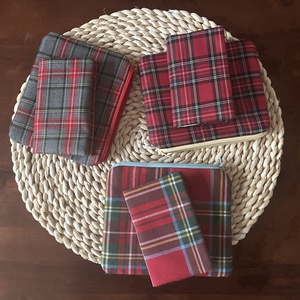 Kockás neszeszer és zsepitartó szett - Meska.hu