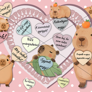 Motivációs plakát kapibara figurákkal, Művészet, Grafika & Illusztráció, Digitális, , MESKA