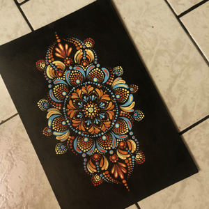 Egyedi kézzel festett mandala A4 méret  - Meska.hu