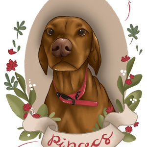 Egyedi kutyaportré rendelésre - művészet - grafika & illusztráció - digitális - Meska.hu