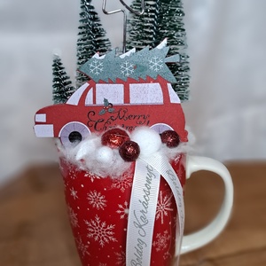 Adventi bögrés asztaldísz - karácsony - adventi díszek - adventi asztaldísz - Meska.hu