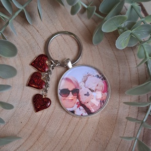 Anyák napi egyedi fényképes kulcstartó - Meska.hu