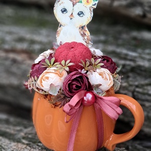 Őszi bögre dekoráció illatgyertyával - otthon & életmód - dekoráció - asztal és polc dekoráció - asztaldísz - Meska.hu Őszi bögre dekoráció illatgyertyával - otthon & életmód - dekoráció - asztal és polc dekoráció - asztaldísz - Meska.hu