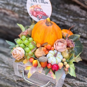 Őszi hamvas fa fiók rusztikus tökkel gyümölcsökkel - otthon & életmód - dekoráció - asztal és polc dekoráció - asztaldísz - Meska.hu Őszi hamvas fa fiók rusztikus tökkel gyümölcsökkel - otthon & életmód - dekoráció - asztal és polc dekoráció - asztaldísz - Meska.hu