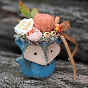 Róka formájú kerámia kaspóban őszi dekoráció illatgyertyával - otthon & életmód - dekoráció - asztal és polc dekoráció - asztaldísz - Meska.hu Róka formájú kerámia kaspóban őszi dekoráció illatgyertyával - otthon & életmód - dekoráció - asztal és polc dekoráció - asztaldísz - Meska.hu