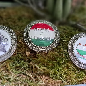 Kitűző kokárda nemzeti ünnep március 15.  - ékszer - kitűző és bross - Meska.hu