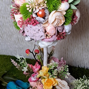 Tavaszfa virágokkal - otthon & életmód - dekoráció - asztal és polc dekoráció - asztaldísz - Meska.hu