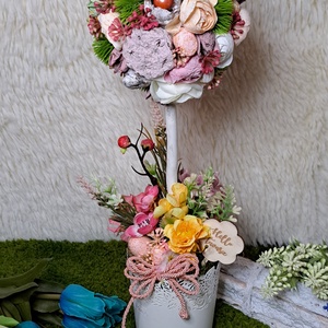 Tavaszfa virágokkal, Otthon & Életmód, Dekoráció, Asztal és polc dekoráció, Asztaldísz, Virágkötés, MESKA