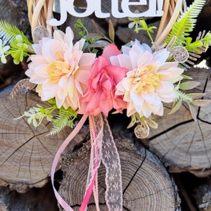 Tavaszi hangulatú kopogtató - otthon & életmód - dekoráció - ajtó- és ablak dekoráció - ajtódísz & kopogtató - Meska.hu