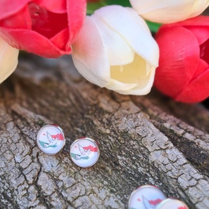 Ékszerszett nemzeti ünnep színeiben békegalamb motivummal - ékszer - ékszerszett - Meska.hu