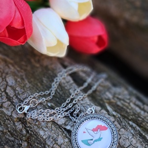 Nyaklánc békegalamb motivummal - ékszer - ékszerszett - Meska.hu