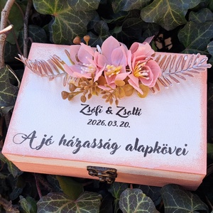 Nászajándék a jó házasság alapkövei doboz pénzátadó - esküvő - emlék & ajándék - doboz - Meska.hu