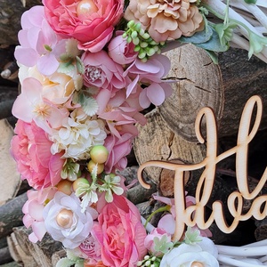 Kopogtató hello tavasz felirattal - otthon & életmód - dekoráció - ajtó- és ablak dekoráció - ajtódísz & kopogtató - Meska.hu